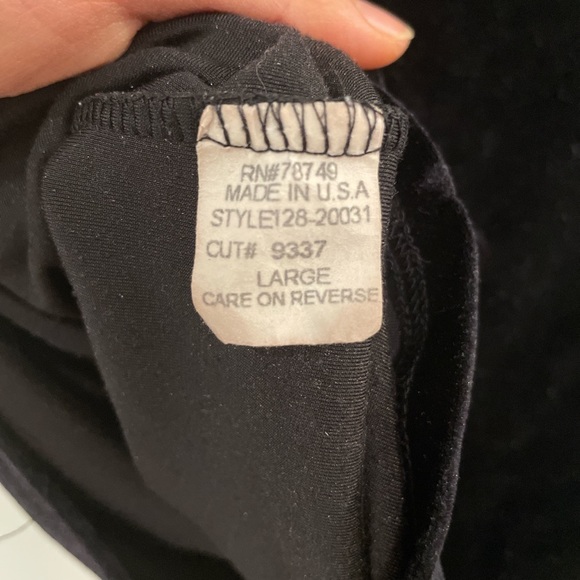 Vintage Hot Kiss Women's Black Velvet Vest turtleneck sleeveless top size Large - Picture 7 of 8